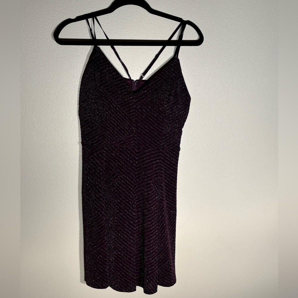 Emerald Sundae Strapless Purple Dress